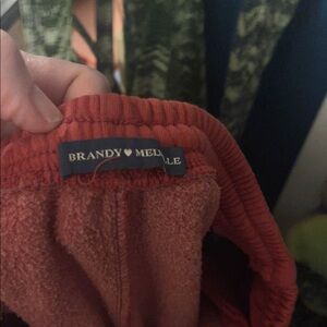 Brandy Melville Red Casual Pants